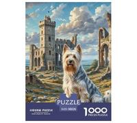 Norfolk Terrier 1000 Piece Jigsaw Puzzle Educational Games Creative Pet Dog Jigsaw Puzzles Stress Reliever for Travel Gifts,Present 38x26cm/1000pcs