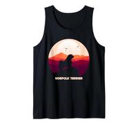 Norfolk Terrier Adventure Hiking Mountains Sunset Design Tank Top