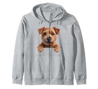 Norfolk Terrier Cute Funny Dog Lover Zip Hoodie