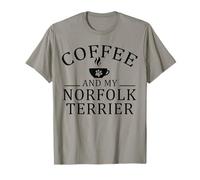 Norfolk Terrier Dog and Coffee T-Shirt