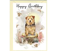 Norfolk Terrier Dog Birthday Card