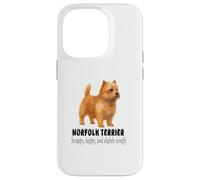 Norfolk Terrier dog Scrappy happy and slightly scruffy Case for iPhone 14 Pro