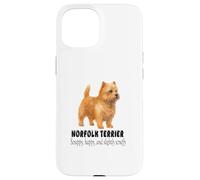 Norfolk Terrier dog Scrappy happy and slightly scruffy Case for iPhone 15