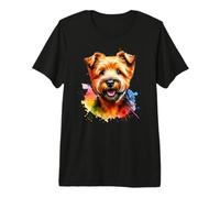 Norfolk Terrier Dog Watercolor Artwork Premium T-Shirt