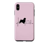 Norfolk Terrier Heartbeat EKG Pulse Dog Owner Cardio Case for iPhone XS Max