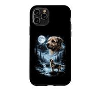 Norfolk Terrier Howling to the Moon Retro 90's Dog Case for iPhone 11 Pro