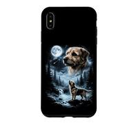 Norfolk Terrier Howling to the Moon Retro 90's Dog Case for iPhone XS Max