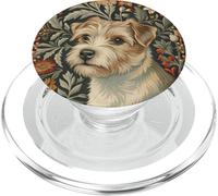 Norfolk Terrier Puppy Cute William Morris Style PopSockets PopGrip for MagSafe