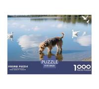 Norfolk Terrier Puzzle 1000 Pieces for Adults Mindful Relaxing Hobby Pet Dog Eco-Friendly Thick Board 38x26cm/1000pcs
