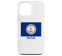 Norfolk Virginia USA Flag Souvenir Case for iPhone 13 Pro Max