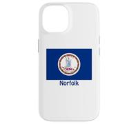 Norfolk Virginia USA Flag Souvenir Case for iPhone 14