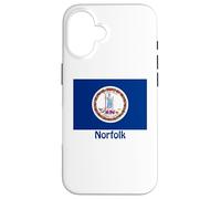 Norfolk Virginia USA Flag Souvenir Case for iPhone 16