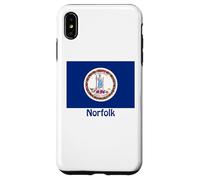 Norfolk Virginia USA Flag Souvenir Case for iPhone XS Max