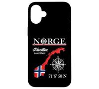 Norge Adventure Is Out There - Norway Norwegian Flag Case for iPhone 16 Plus
