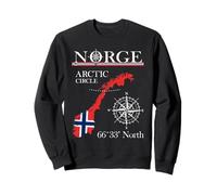 Norge Arctic Circle - Polar North Norway Norwegian Flag Sweatshirt
