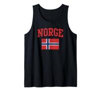 Norge Flag Norway Norwegian Vintage Fade Men Women Kids Tank Top