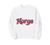 Norge Norway Norwegian Flag Letters Cute Family Love Home Sweatshirt