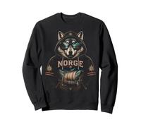 Norge Wolf Viking Longship Norwegian Pride Men Women Kids Sweatshirt