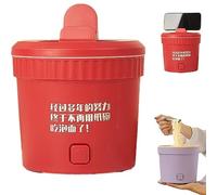 NORHI Portable Electric Pot, 500W Instant Hot Pot, Portable Mini Electric Pot, Electric Hot Pot Cooker, Mini Hot Pot For Steaming Frying Porridge Noodles Soup (Color : Red)