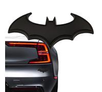 Norhogo 1 pcs black Stainless Steel Bat Batman Car Emblem Decal Badge, Fan Batwing Batarang Symbol 3D Auto Badge, 3D stainless steel bat car emblem decal badge