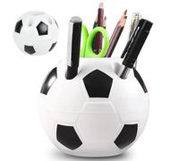 Norhogo 1pcs Football Pen Holder for Students, Creative Round Football Pen Holder, Multifunctional Creative Soccer Style Pen Holders, for Schools, Offices, Study