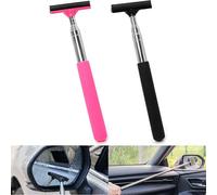 Norhogo 2 PCS Auto Rearview Motive Mirror Wiper, Retractable Car Side Mirror Wiper, Mini Car Rearview Mirror Wiper for Car Windows, Windshields, Shower Doors, Bathroom Mirrors and Countertops