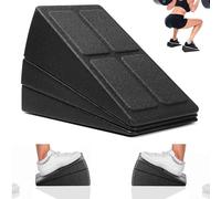 Norhogo 3Pcs Slant Board Squat Wedge Blocks, 8°- 34° Adjustable squat ramp, Multi-Angle Foam Fitness Slant Board, Non-Slip Squat Ramp Slant Board Calf Stretcher, Calf Stretcher Foam Wedge Block