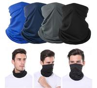 Norhogo 4 sets of Neckwear, Windproof Neck Gaiter Scarfs for Cycling, universal Multifunctional Cap Scarf, universal windproof neck cover scarf, suitable for camping, running, riding motorcycles
