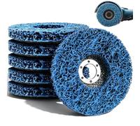 Norhogo 6PCS 115mm 4.5inch Strip Discs for Angle Grinder, Durable Poly Paint Removal Disc, Strip Discs Stripping Wheel, flap disc for Angle Grinder Remove Paint Coating Rust Welds Oxidation, Blue