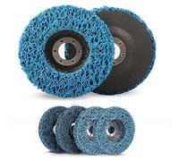 Norhogo 6PCS 115mm 4.5inch Strip Discs Stripping Wheel, Angle Grinder Discs, Remove Paint Coating Rust Welds Oxidation for Angle Grinder Clean and Remove Paint Coating Rust Welds Oxidation (Blue)