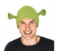 Norhogo Handmade Wool Hat, Knitted Hat Monster Green, Funny Hats, Cosplay Anime Prop Knitted Beanies Hat, Christmas Carnival Party for Men and Women, Green, green, Taglia unica (56-59 cm)