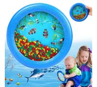 Norhogo ocean Wave Bead Drum, baby rattle, sea drum sound healing, children musical toys, ocean wave drum, Teaching Learning Preschool Educational Toy Baby Tambourine for Kids Child Baby