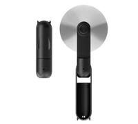 NORHOM Hand Held Fan, Portable USB Rechargeable Mini Handheld Cooling Device, Folding Design, Battery Driven With Mobile Power Supply for Home Travel Outdoor (Black)