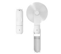 NORHOM Hand Held Fan, Portable USB Rechargeable Mini Handheld Cooling Device, Folding Design, Battery Driven With Mobile Power Supply for Home Travel Outdoor (White)