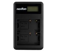 Norifon BP-511 Dual Channel LCD USB Charger for Canon EOS 10D, 20D, 30D, 40D, 50D, D60, MV630i, MV700, MV730i, Optura Pi, Xi, ZR10, ZR60, PowerShot G5 Camera and More