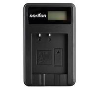 Norifon D-LI68 LCD USB Charger for Pentax Optio A36, Optio S10, S12, VS20, Q, Q10, Q7 Camera and More