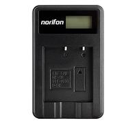 Norifon D-LI8 LCD USB Charger for Pentax Optio A10, A20, A30, S4i | Compatible with Pentax Optio S5i, Optio S7, Optio SV, Optio T20, Optio W20