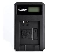 Norifon D-LI92 LCD USB Charger for Pentax Optio I-10, RZ10, RZ10 LIME, RZ10 VIOLET, RZ10 WHITE, RZ18, WG-1, WG-2, WG-10, WG-3, X70 Camera and More