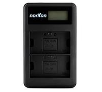 Norifon LP-E6 Dual Channel LCD USB Charger for Canon EOS 5D Mark II, 5D Mark III, 5D Mark2, EOS 5DS, 5DS R, EOS 60D, 60Da, 6D, 70D, 7D, 7D Mark II Camera and More