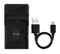 Norifon LP-E6 USB Charger for Canon EOS 5D Mark II, EOS 5D Mark III, EOS 5D Mark2, EOS 5DS, EOS 5DS R, EOS 60D, EOS 60Da, EOS 6D, EOS 70D, EOS 7D, EOS 7D Mark II Camera and More