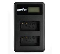 Norifon NB-10L Dual Channel LCD USB Charger for Canon G3X, PowerShot G1 X, PowerShot G15, G16, SX40 HS, SX50 HS, SX60 HS Camera and More