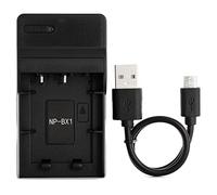 Norifon NP-BX1 USB Charger for Sony Cyber-shot DSC-RX100, DSC-RX100 II, DSC-RX100 III, DSC-HX90V, DSC-WX350, DSC-WX500, HDR-AS15 Camera and More
