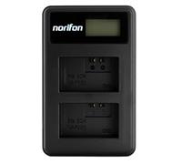 Norifon NP-FW50 Dual Channel LCD USB Charger for Sony Alpha 6000, 5000, 5100, ILCE-6000, ILCE-7, NEX-5T, NEX-6, NEX-5R, NEX-7, NEX-5, NEX-3N, NEX-3, NEX-C3, SLT-A37 Camera and More