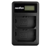 Norifon NP-FZ100 Dual Channel LCD USB Charger for Sony A7 III, A7R III, A9 Camera and More