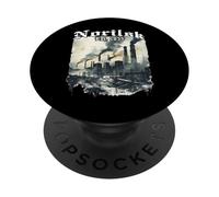 Norilsk Est. 1935 - Industrial Skyline Vintage City Dystopia PopSockets Adhesive PopGrip