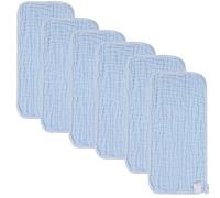 norinori Baby Muslin Cloths Muslin Squares 6Pack - Burp Cloths hanky Washcloths 100% Cotton Super Soft and Absorbent Large 20''x10'' Newborn Essentials for Boys Girls Gift 6 Layers Machine Washable