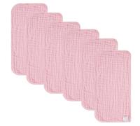 norinori Baby Muslin Cloths Muslin Squares 6Pack - Burp Cloths hanky Washcloths 100% Cotton Super Soft and Absorbent Large 20''x10'' Newborn Essentials for Boys Girls Gift 6 Layers Machine Washable