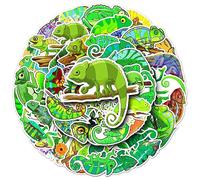 Norinoya 50PCS Chameleon Stickers - Perfect for Birthday Gifts, Art Crafts