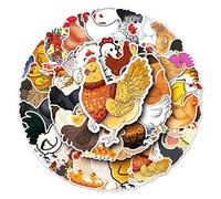 Norinoya 50PCS Chicken Rooster Stickers for Easter, Scrapbooking, Birthday Gift, Party Supply