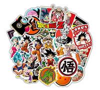Norinoya 50PCS Dragon Ball Stickers for Laptop Skateboard,Water Bottles,Bumper,Helmet Stickers,Refrigerator Decor Stickers for Party Supply